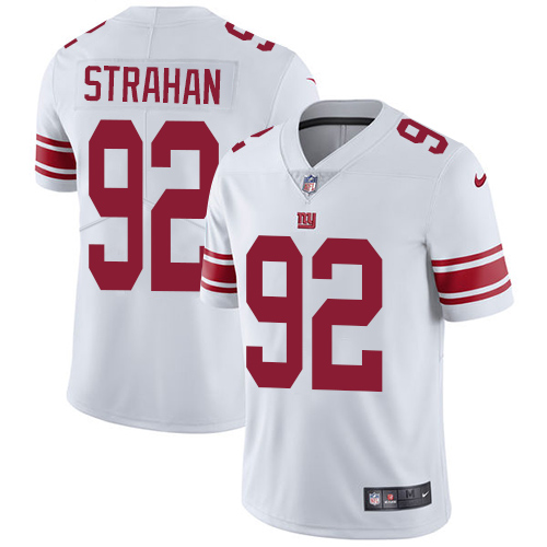 Nike Giants #92 Michael Strahan White Youth Stitched NFL Vapor Untouchable Limited Jersey